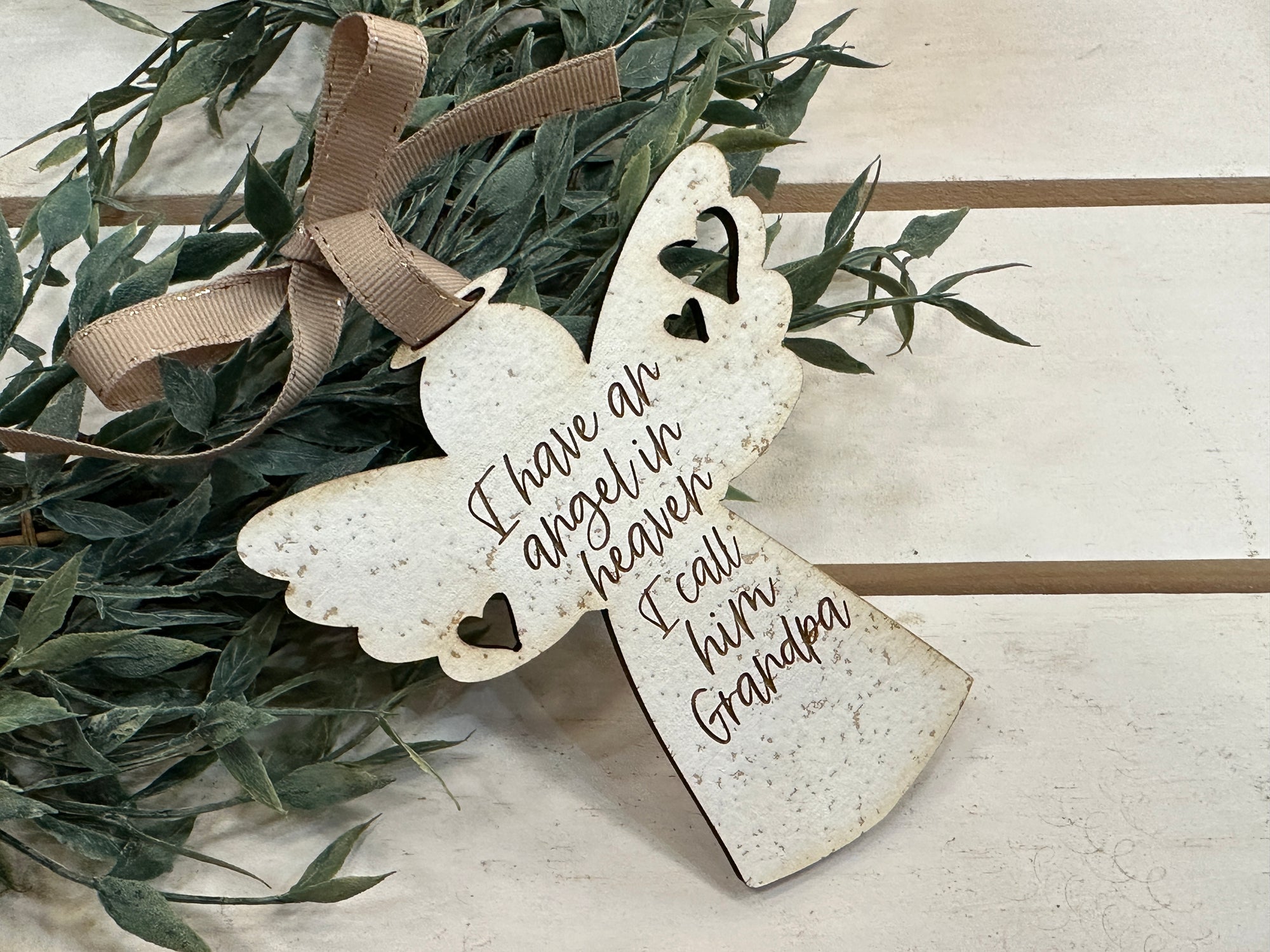 Handmade Angel Keepsake Ornament - Grandpa