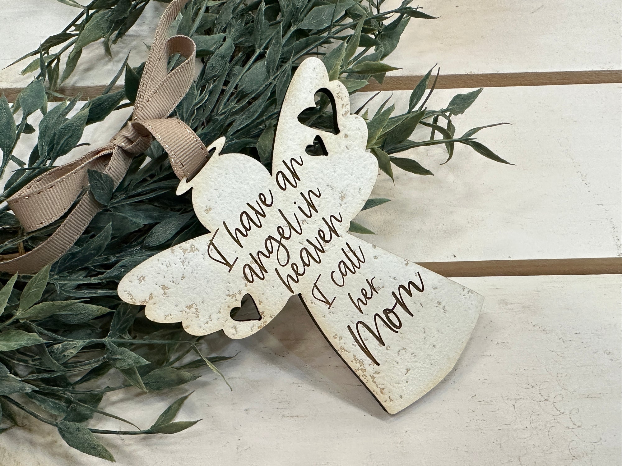 Handmade Angel Keepsake Ornament - Mom