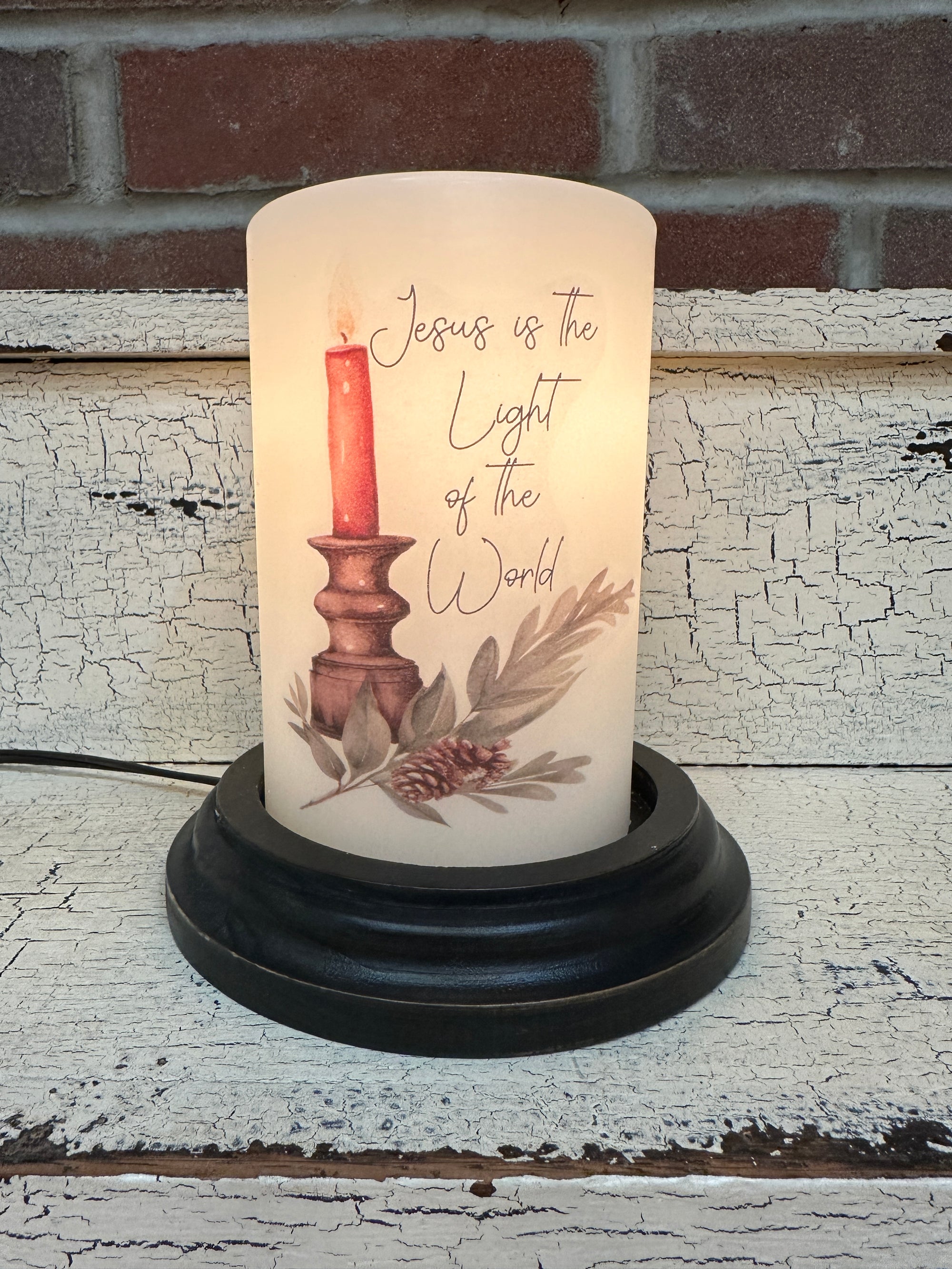 Jesus Light of the World Candle Sleeve