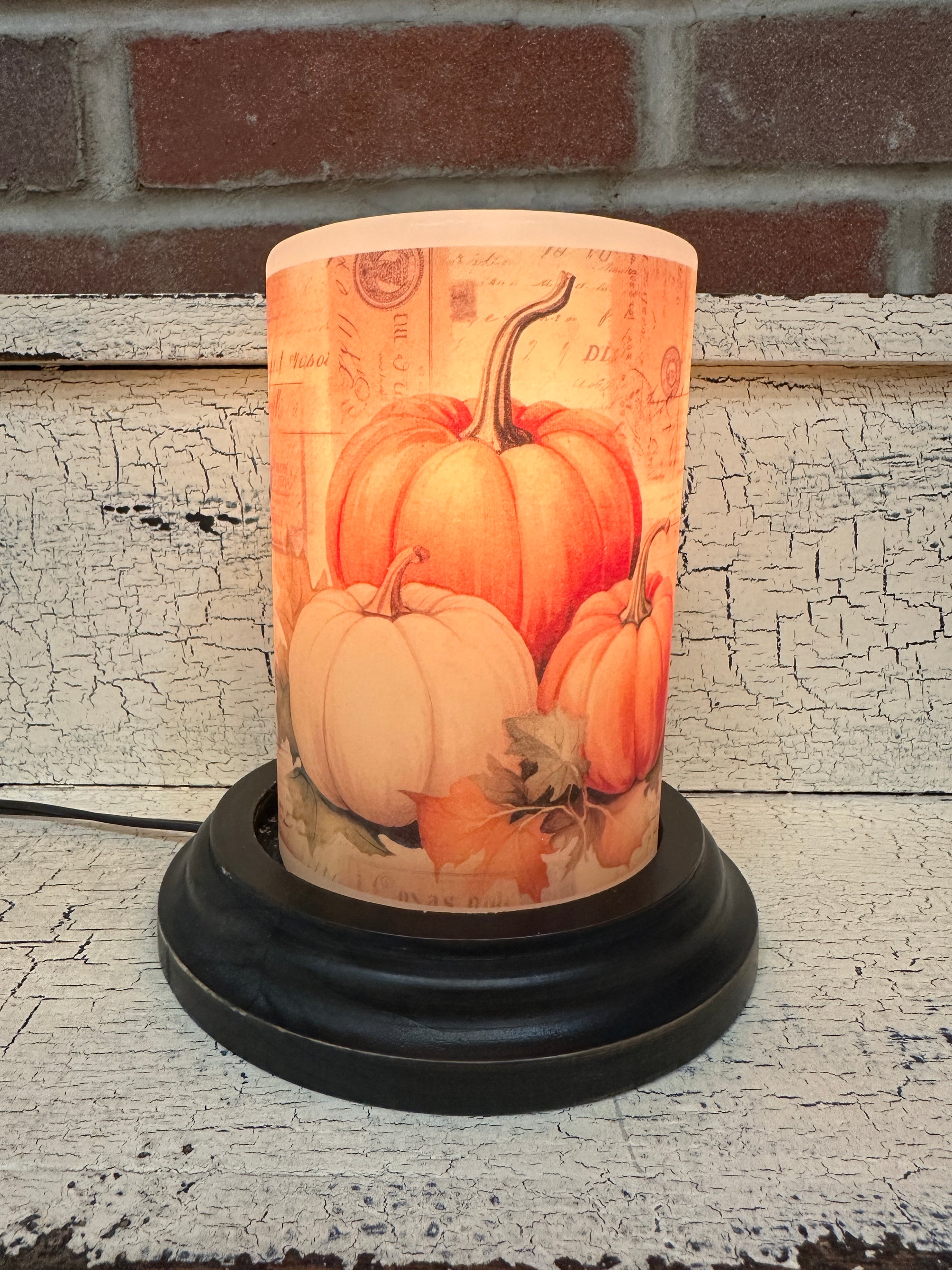 Patch Work Pumpkins Candle Sleeve