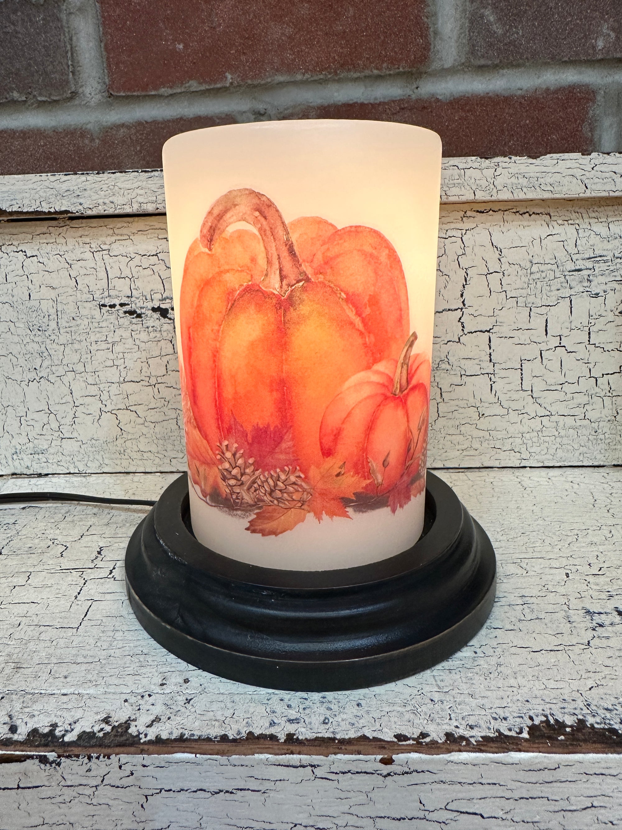 Orange Pumpkin Group Candle Sleeve