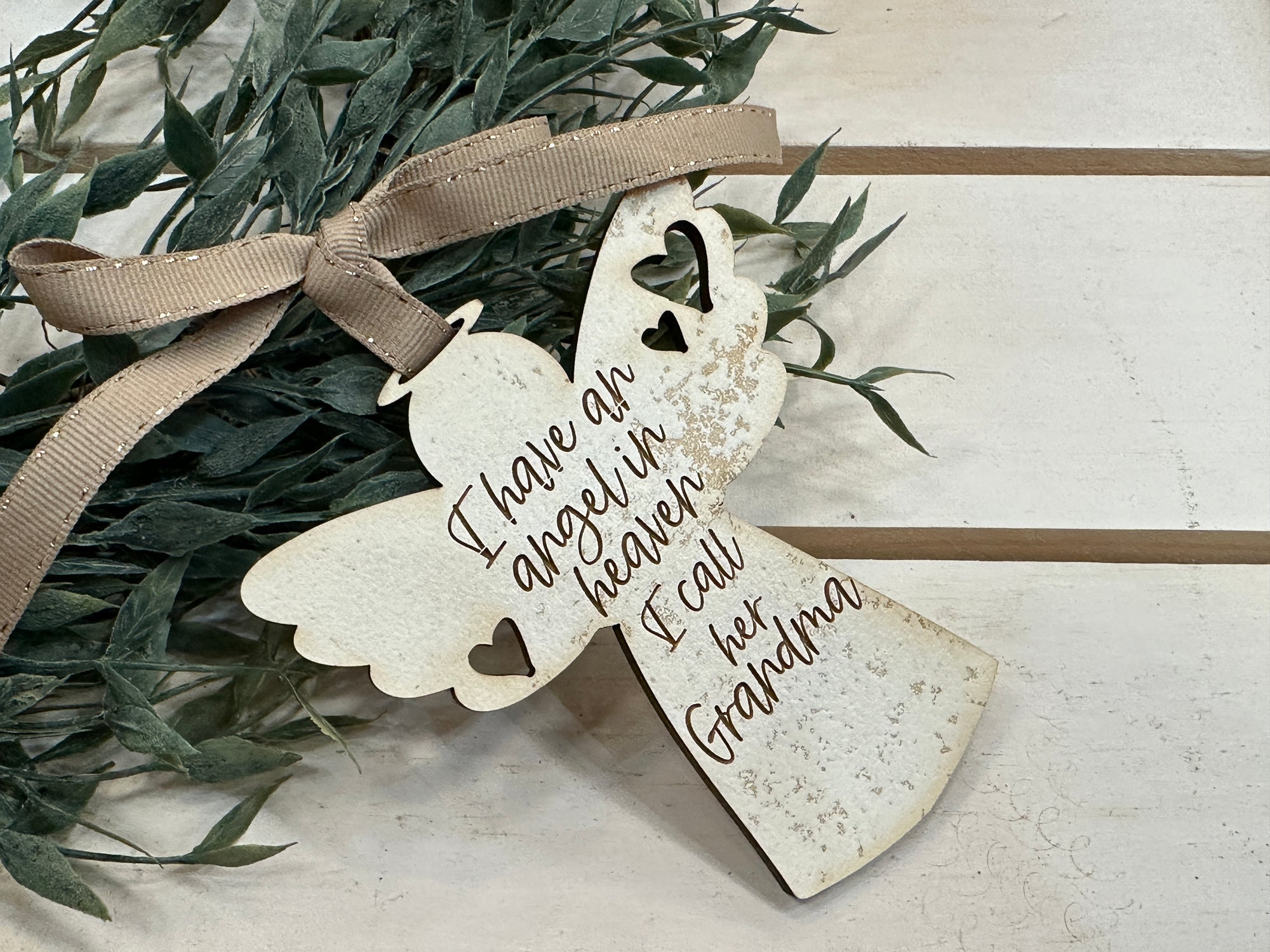 Handmade Angel Keepsake Ornament - Grandma