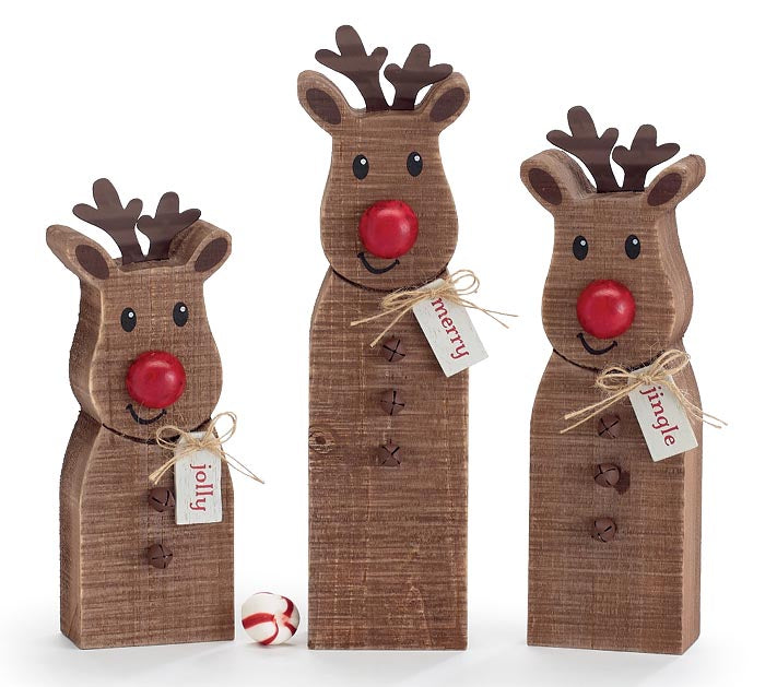 Wooden Reindeer - 3 Sizes