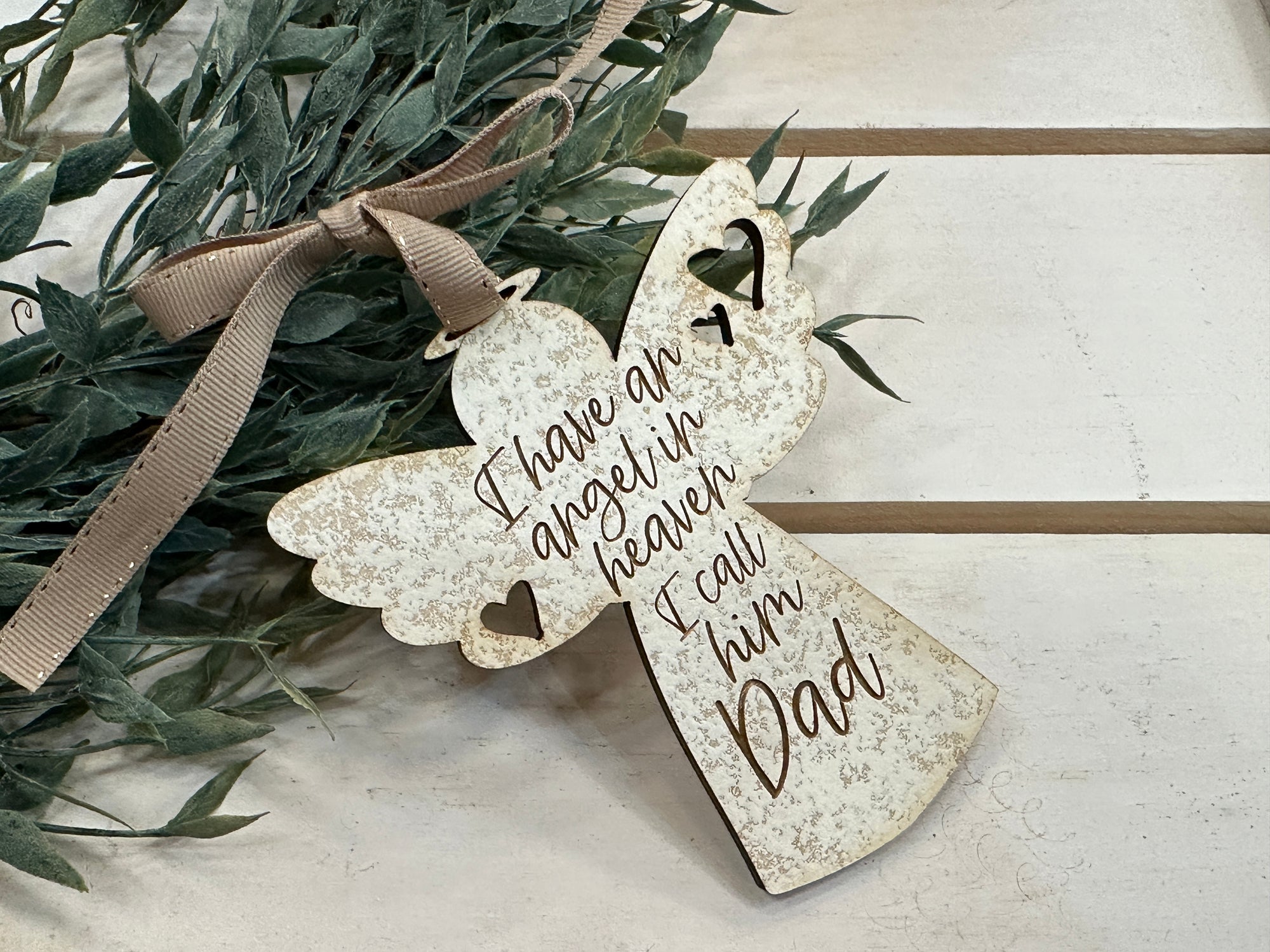 Handmade Angel Keepsake Ornament - Dad