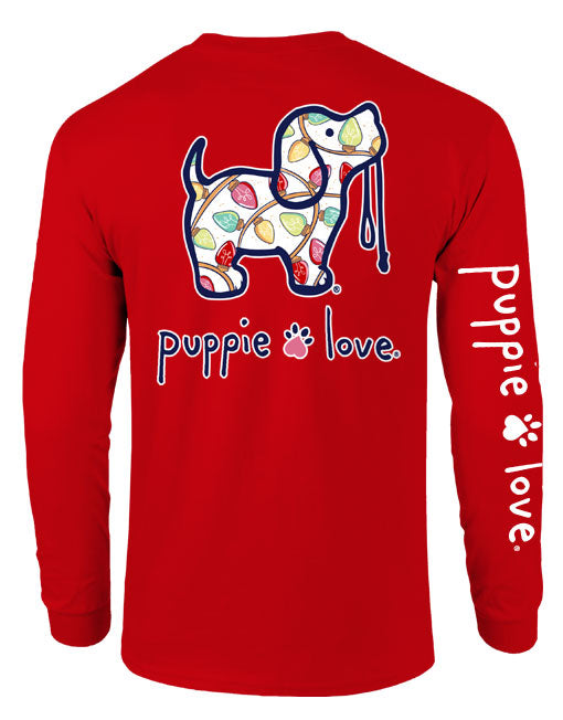 Puppie Love Rainbow Lights Long Sleeve Tee