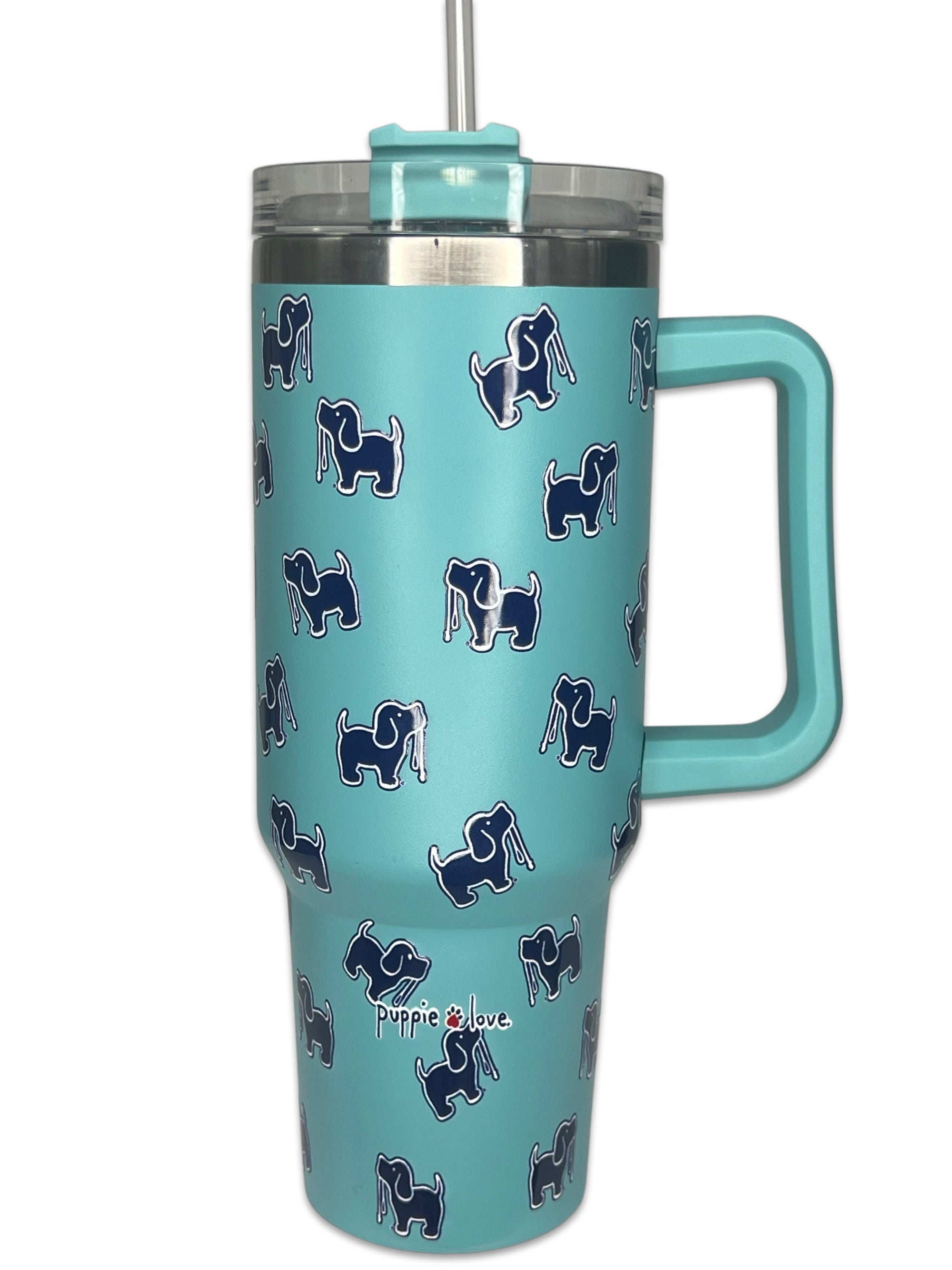 Puppie Love Logo Tumbler - Celadon