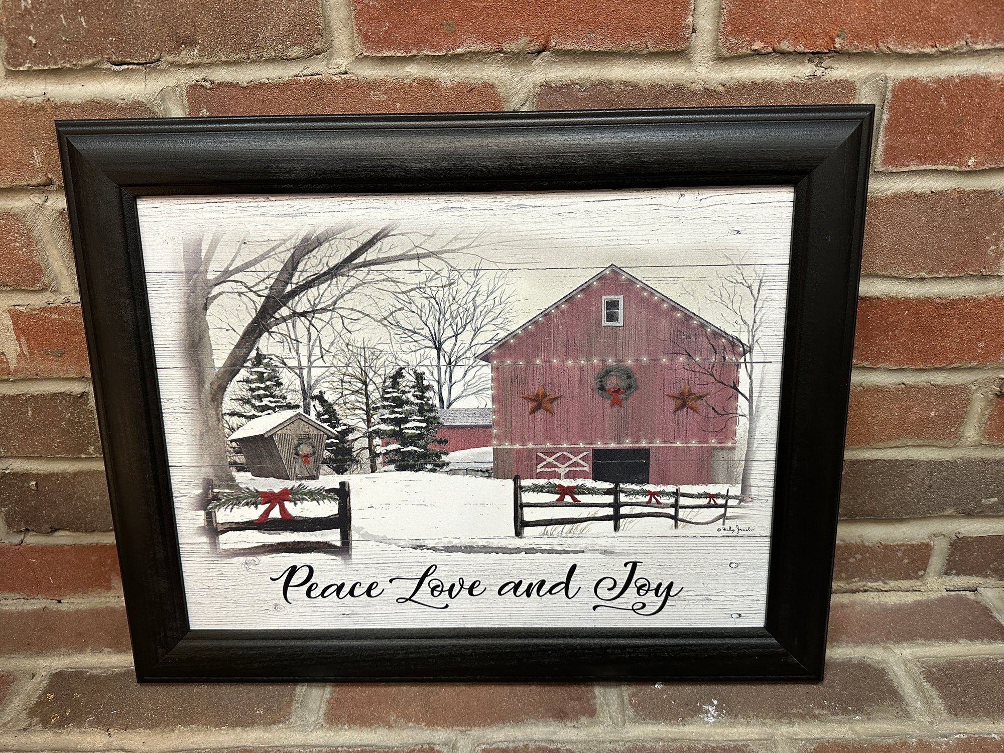 Peace Love and Joy Framed Print