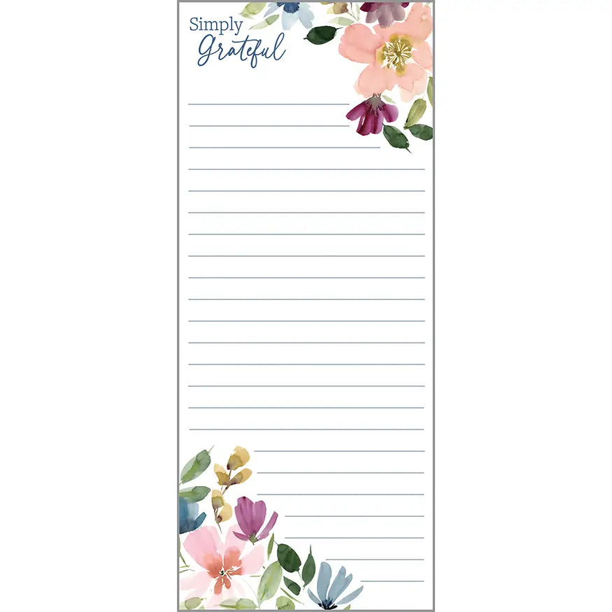 Faithful Flowers List Pad