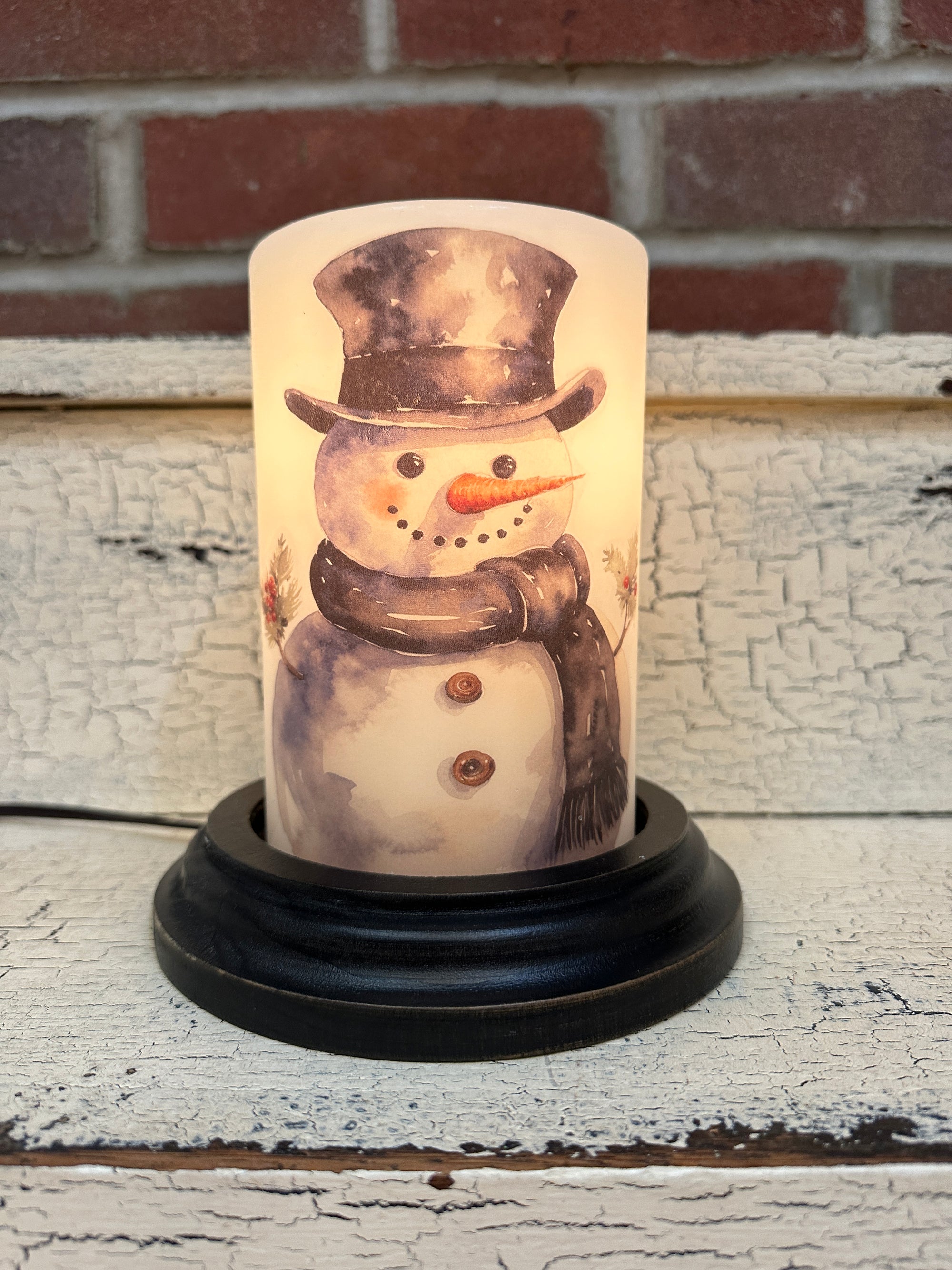 Big Chill Snowman Candle Sleeve