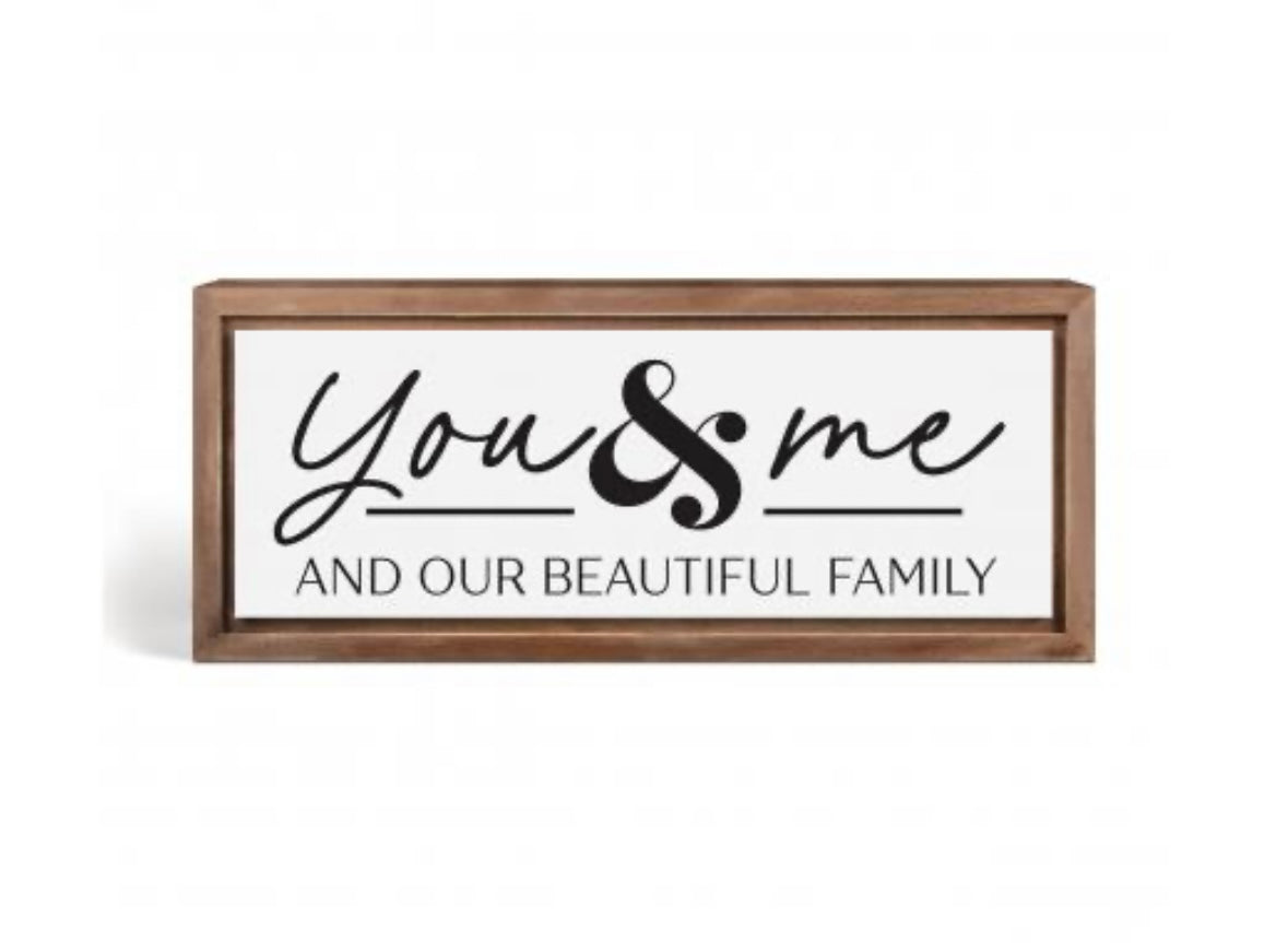 You & Me Framed Art