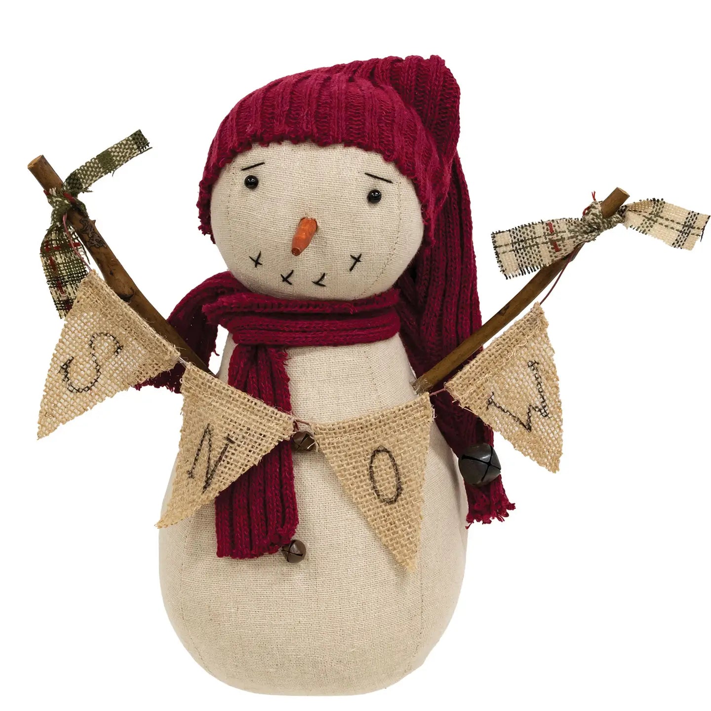 Snowman Doll with Snow Banner