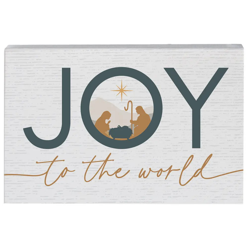 Joy to the World Block Sign