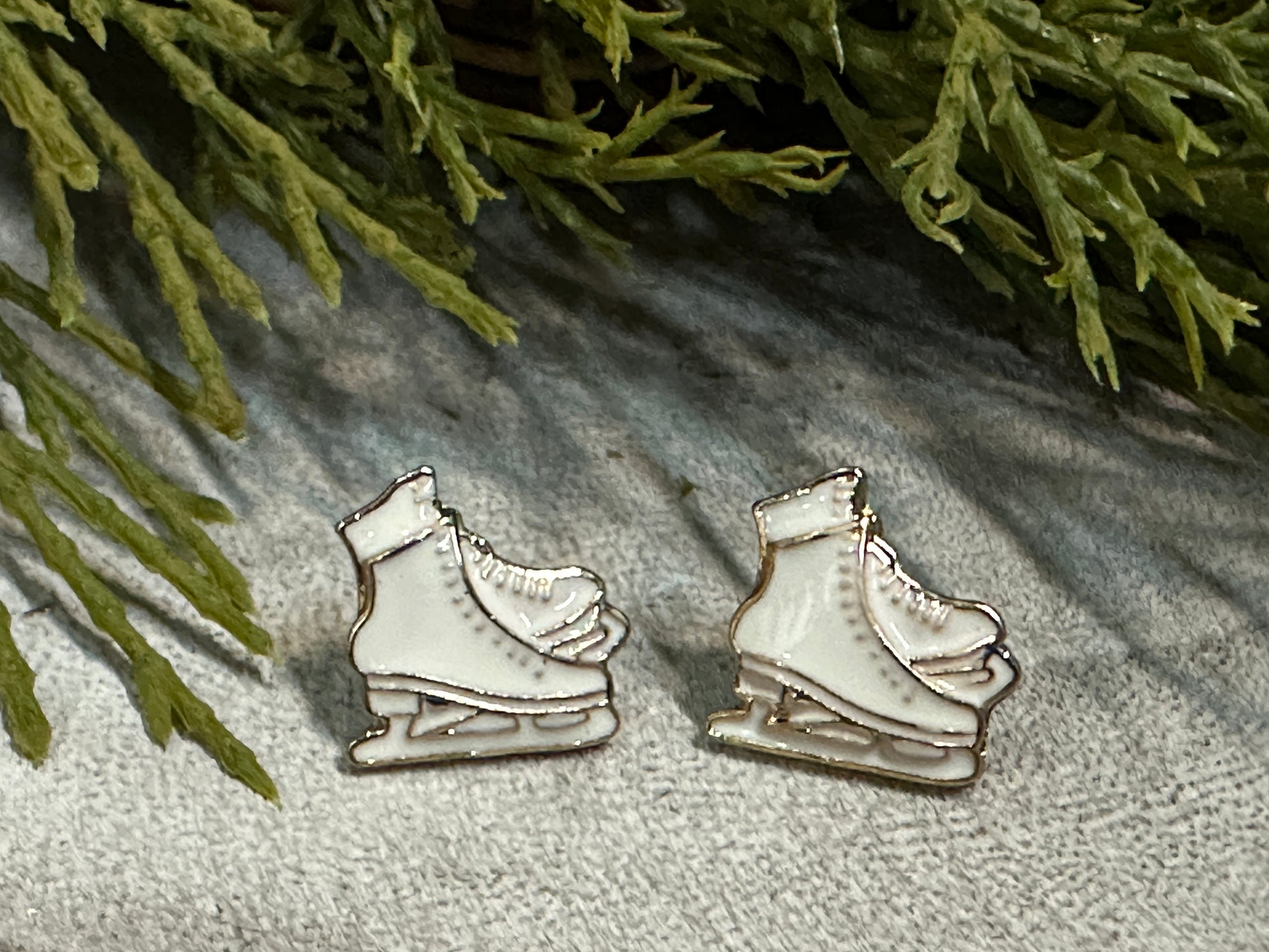 Ice Skates Stud Earrings