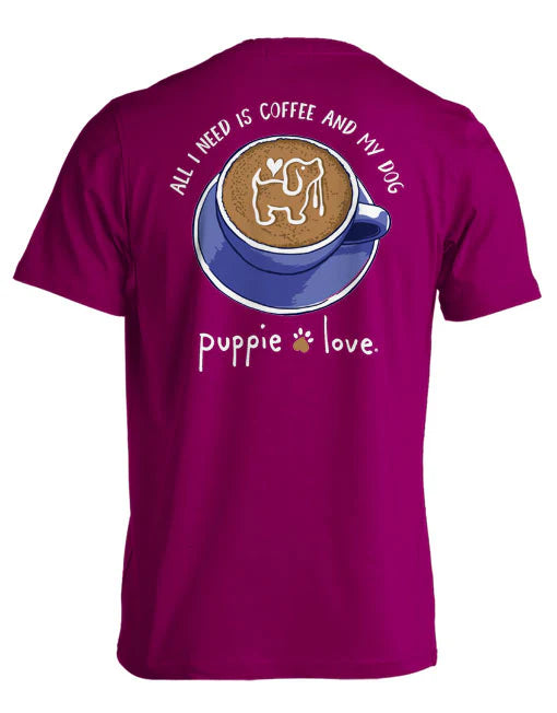 Puppie Love Coffee and My Dog Pup Tee