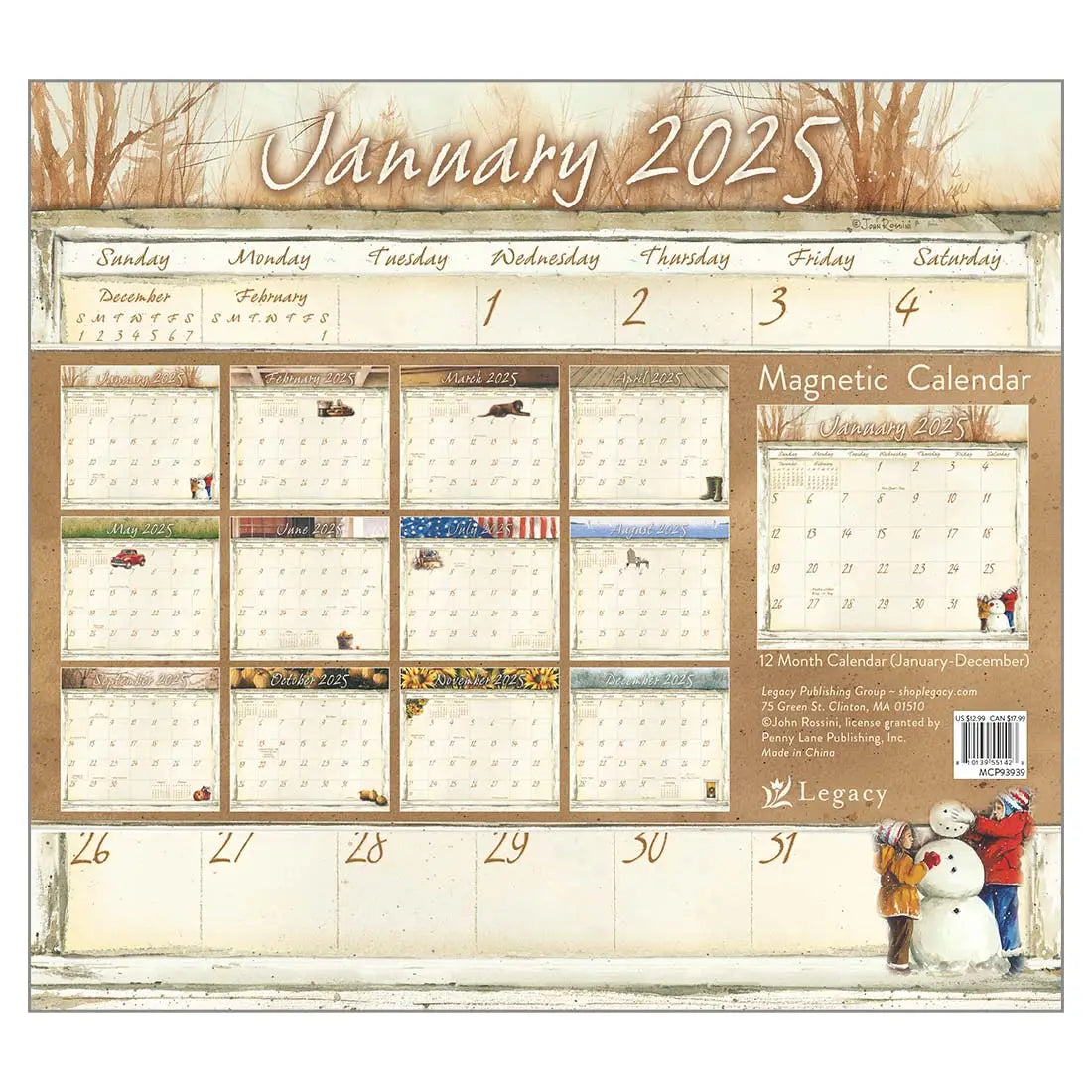 2025 Life Itself Magnetic Calendar Pad