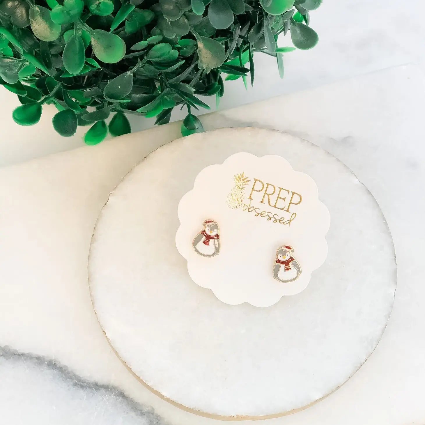 Cozy Penguin Stud Earrings