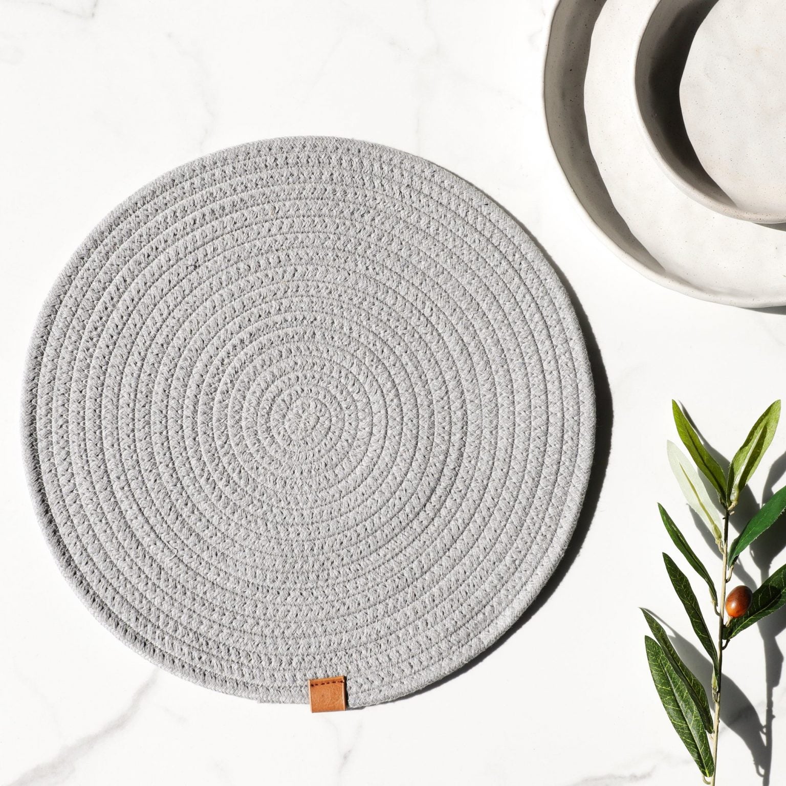 Round Placemat - Grey