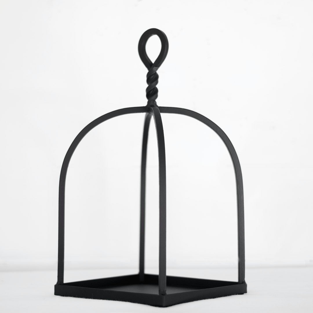 Black Twisted Top Lantern