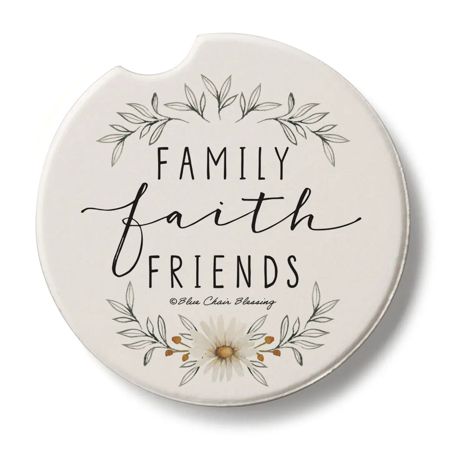 Faith Family Friends Car Coaster