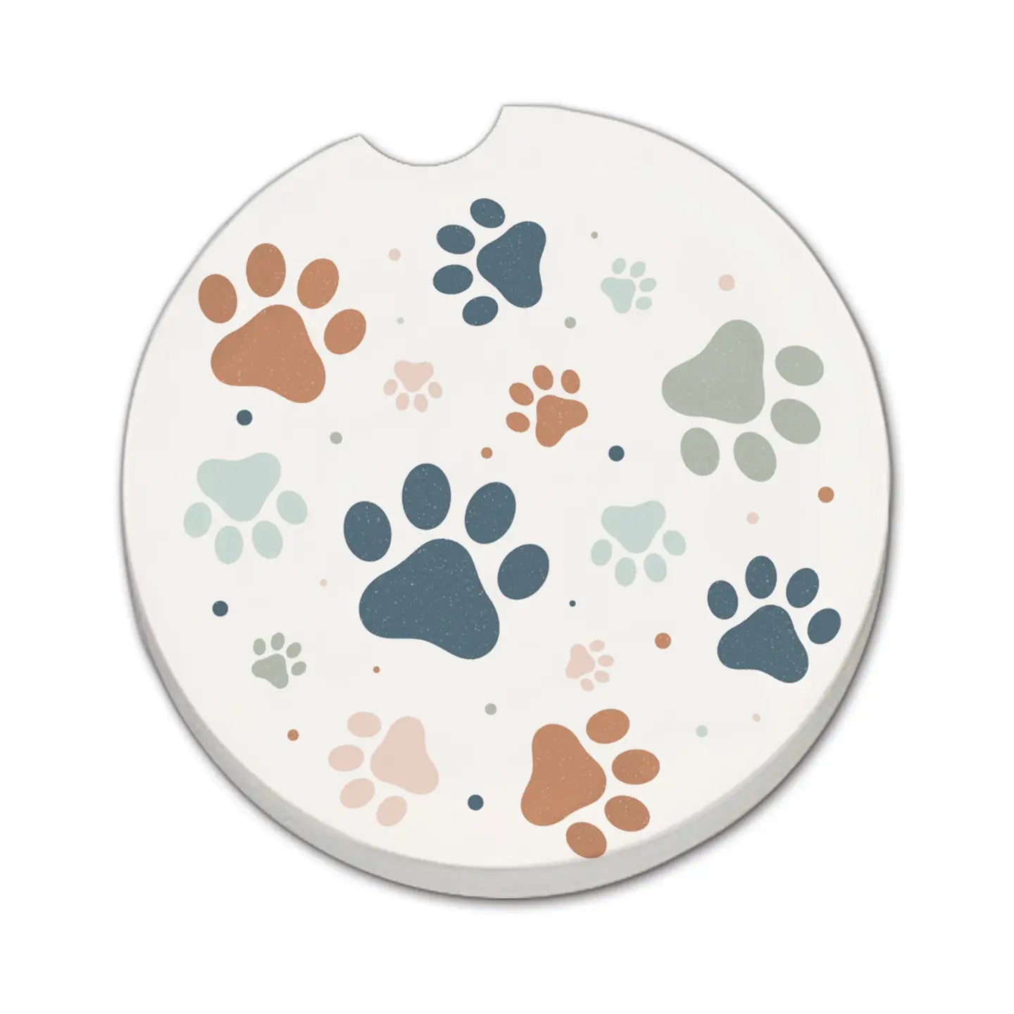 Paw Prints Car Coaster