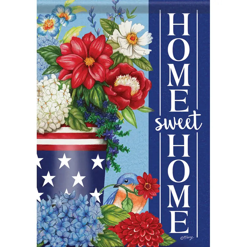 Patriotic Home Garden Flag