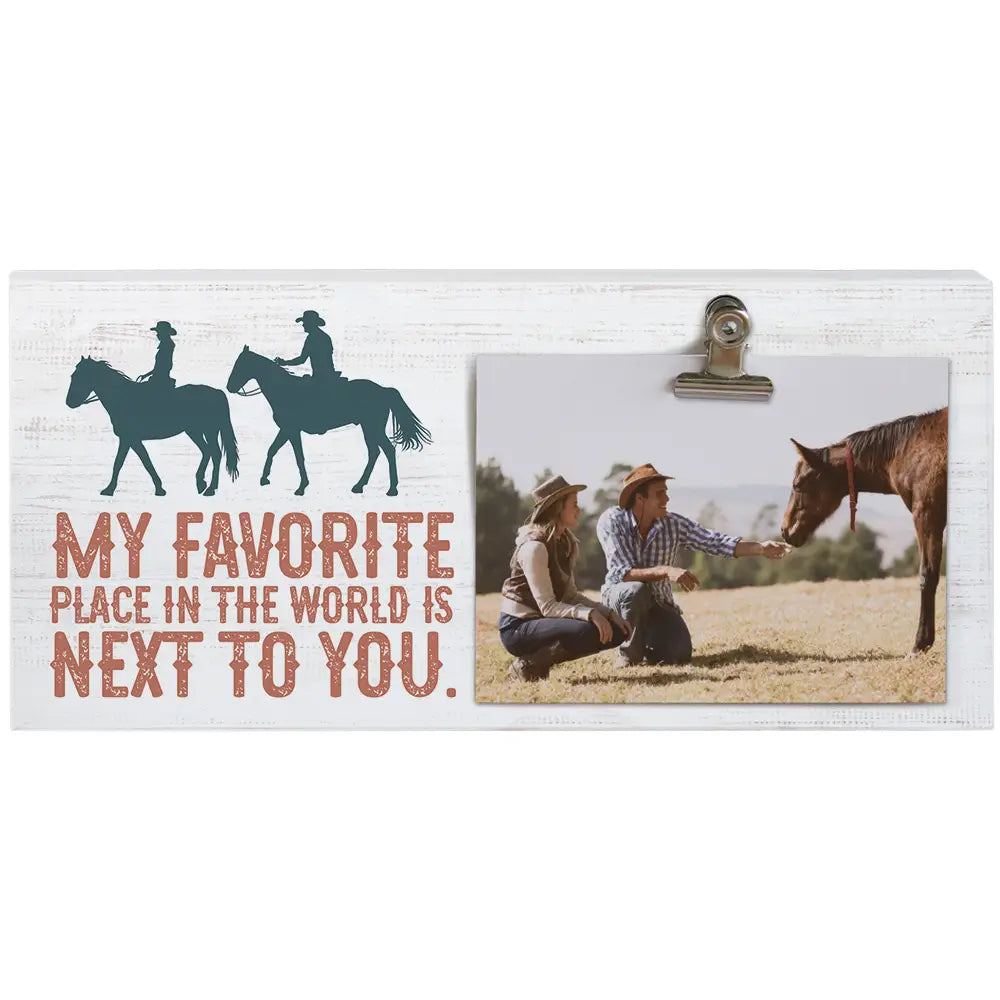 Next to You Horse Photo Clip Frame