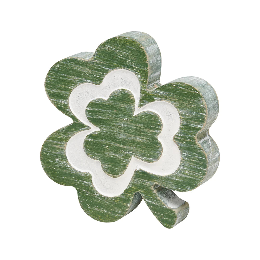 Dark Green Carved Shamrock