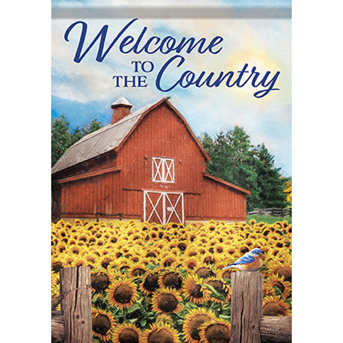 Country Welcome Garden Flag