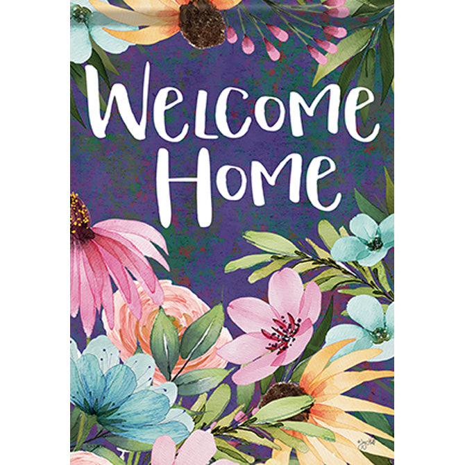 Watercolor Florals Garden Flag