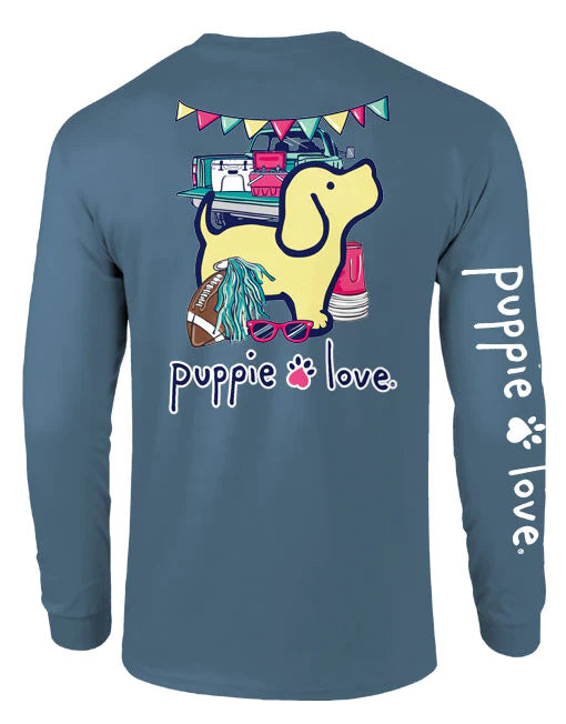 Puppie Love Tailgate Pup Long Sleeve Tee