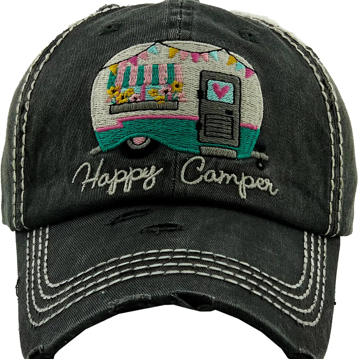 Happy Camper Baseball Cap