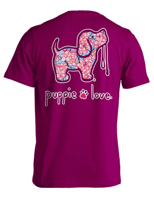 Puppie Love Cherry Blossom Pup Tee