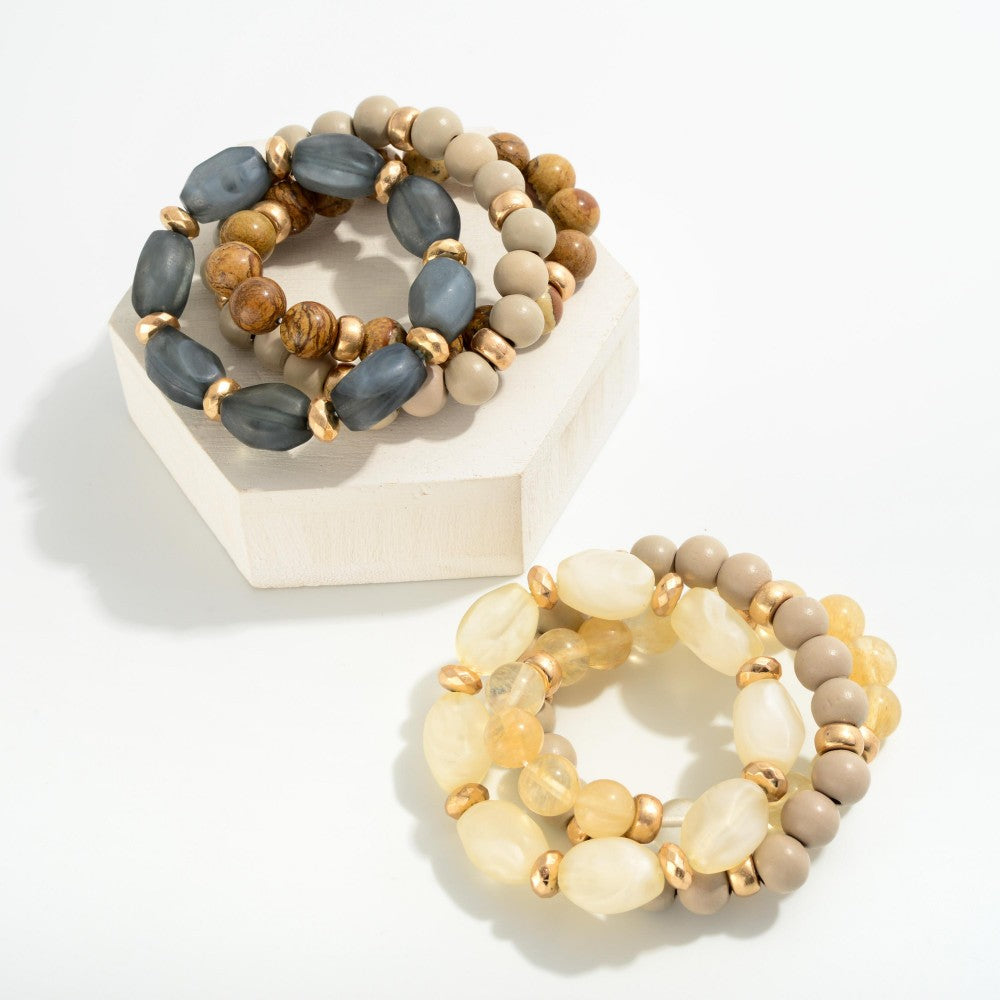 Chunky Bead Bracelets - 2 Styles