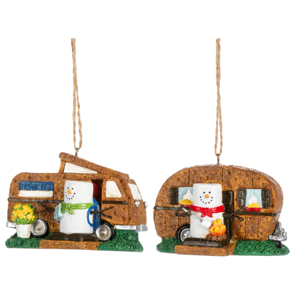 S’mores Camper Ornament - 2 Styles