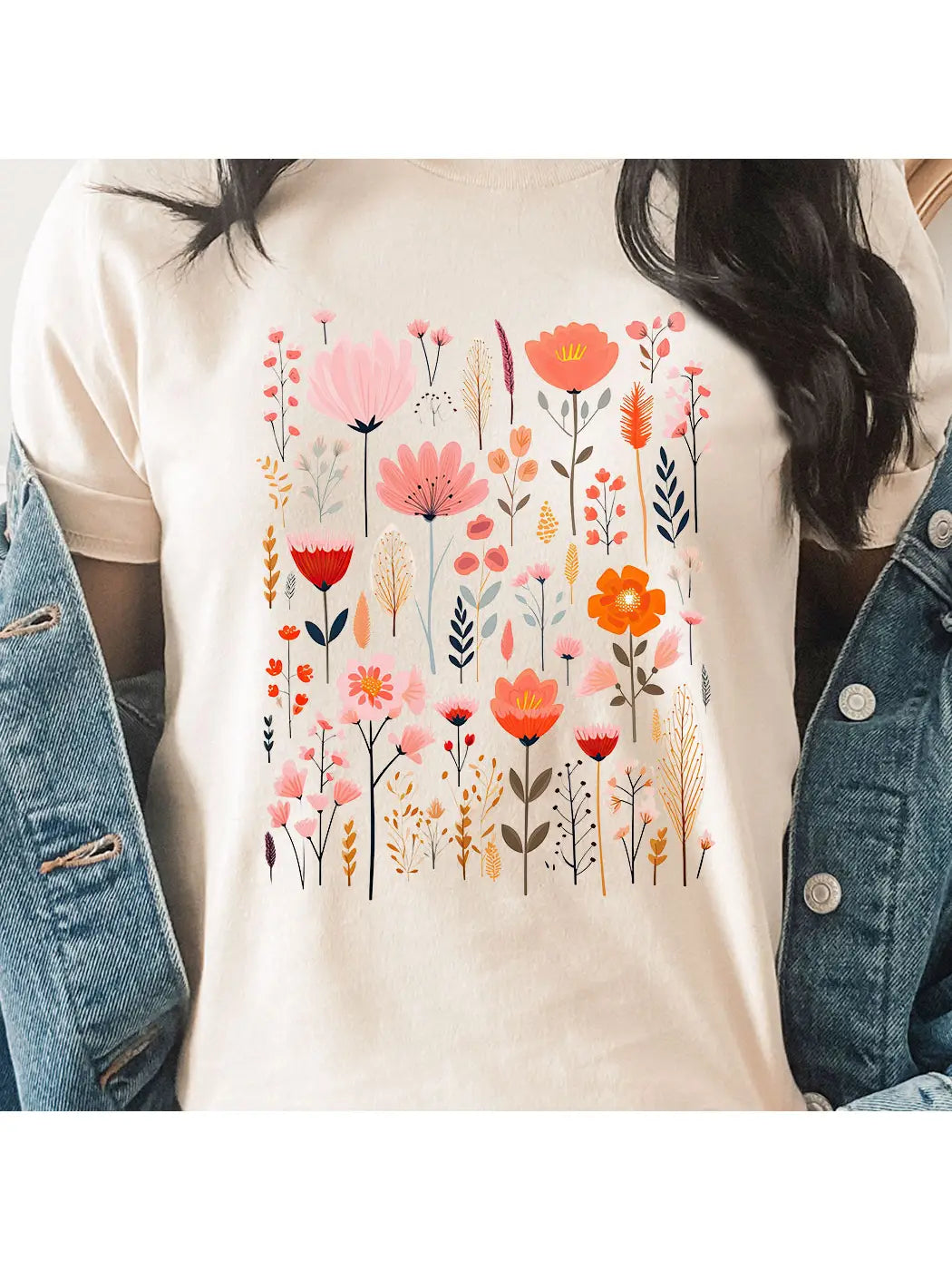 Wildflower Grid Graphic Tee