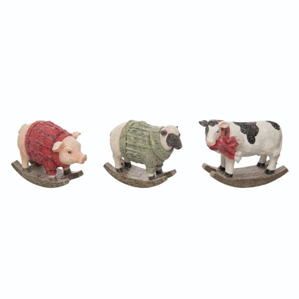 Farm Christmas Figurines - 3 Styles