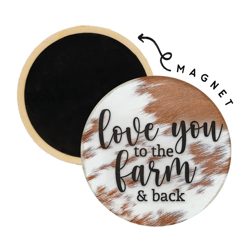 Farm & Back Round Magnet