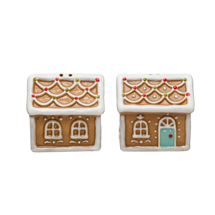 Gingerbread House Salt & Pepper Shakers