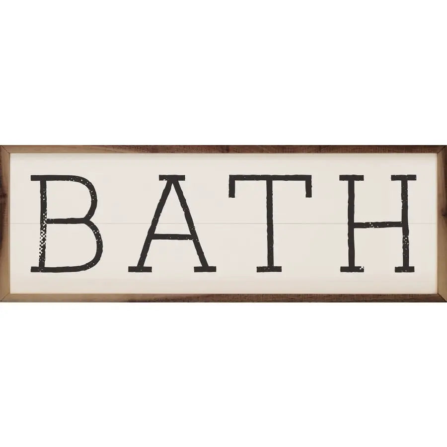 Bath Framed Sign