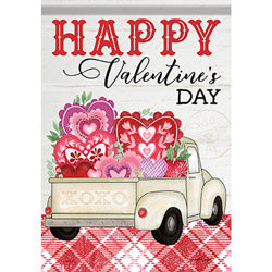 Truckload of Love Garden Flag