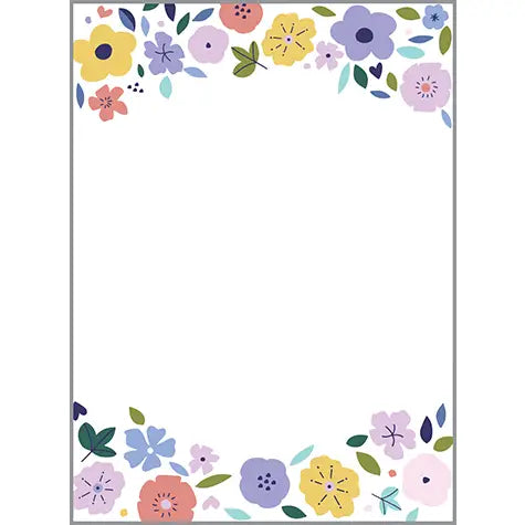 Sweet Purple Flowers Memo Pad