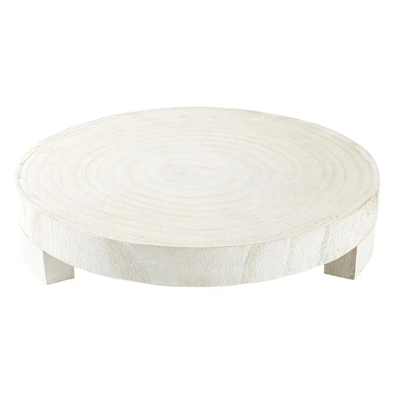 Medium White Wood Riser