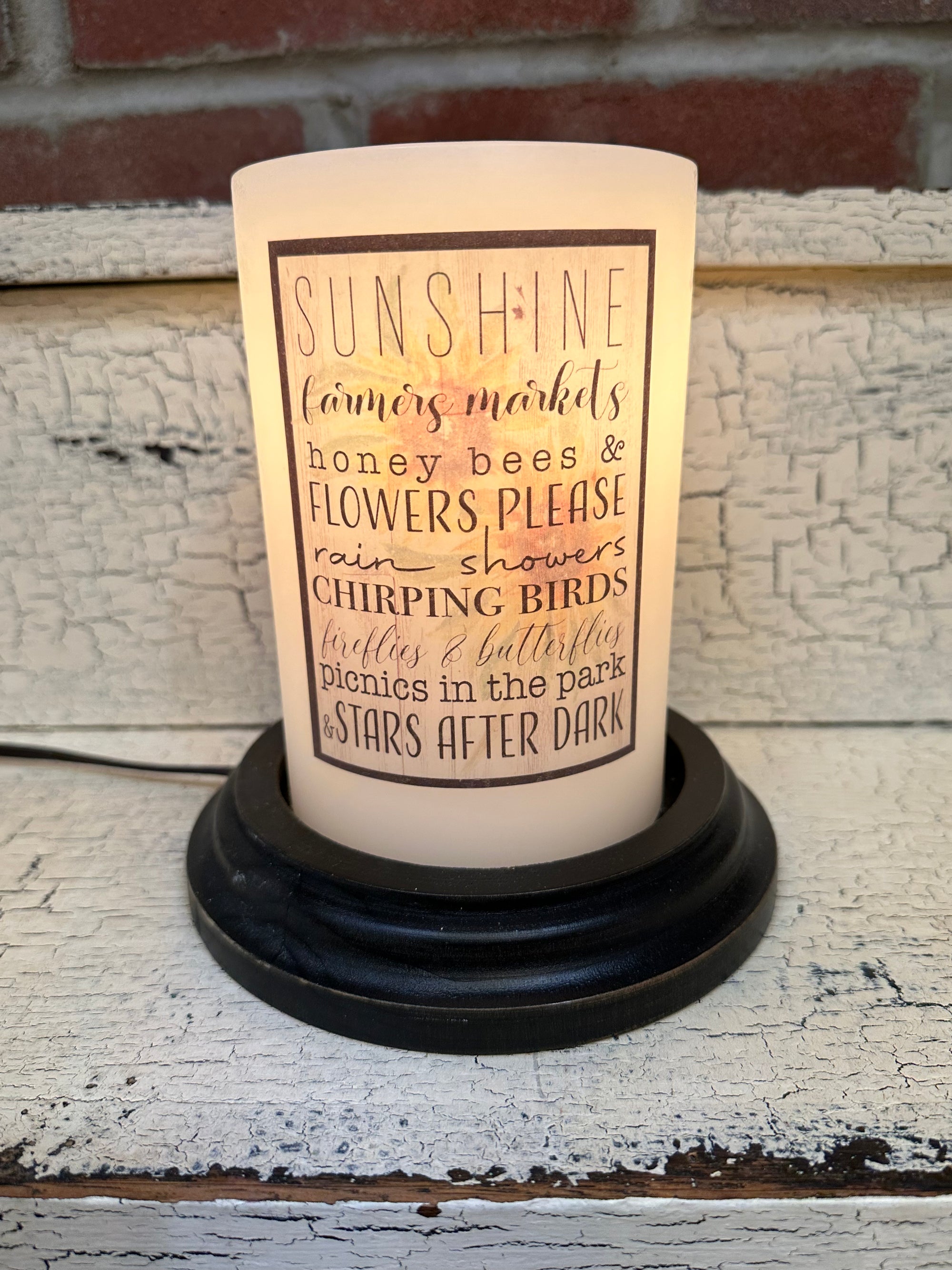 Summer Sunshine Sunflower Candle Sleeve