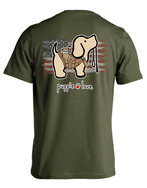 Puppie Love Military Pup Tee