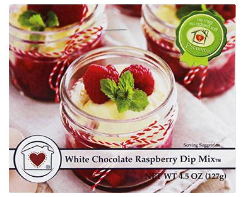 White Chocolate Raspberry Dip Mix