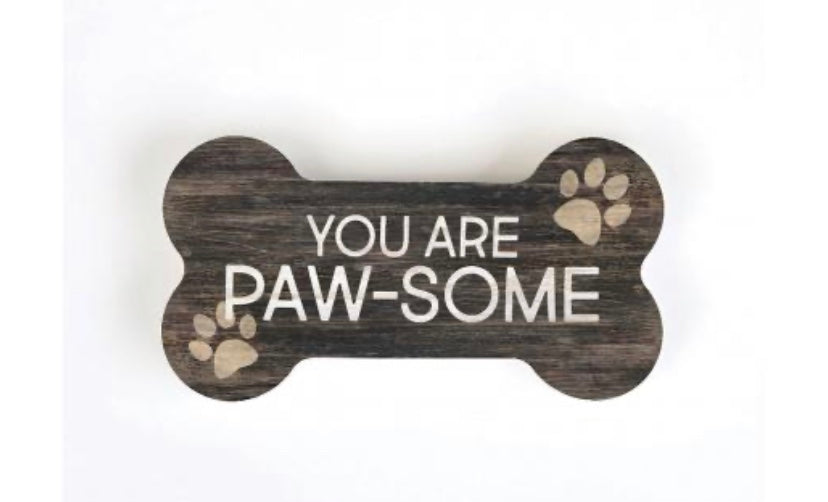 Paw-Some Wood Shaped Dog Bone