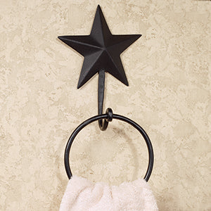 Black Star Towel Ring