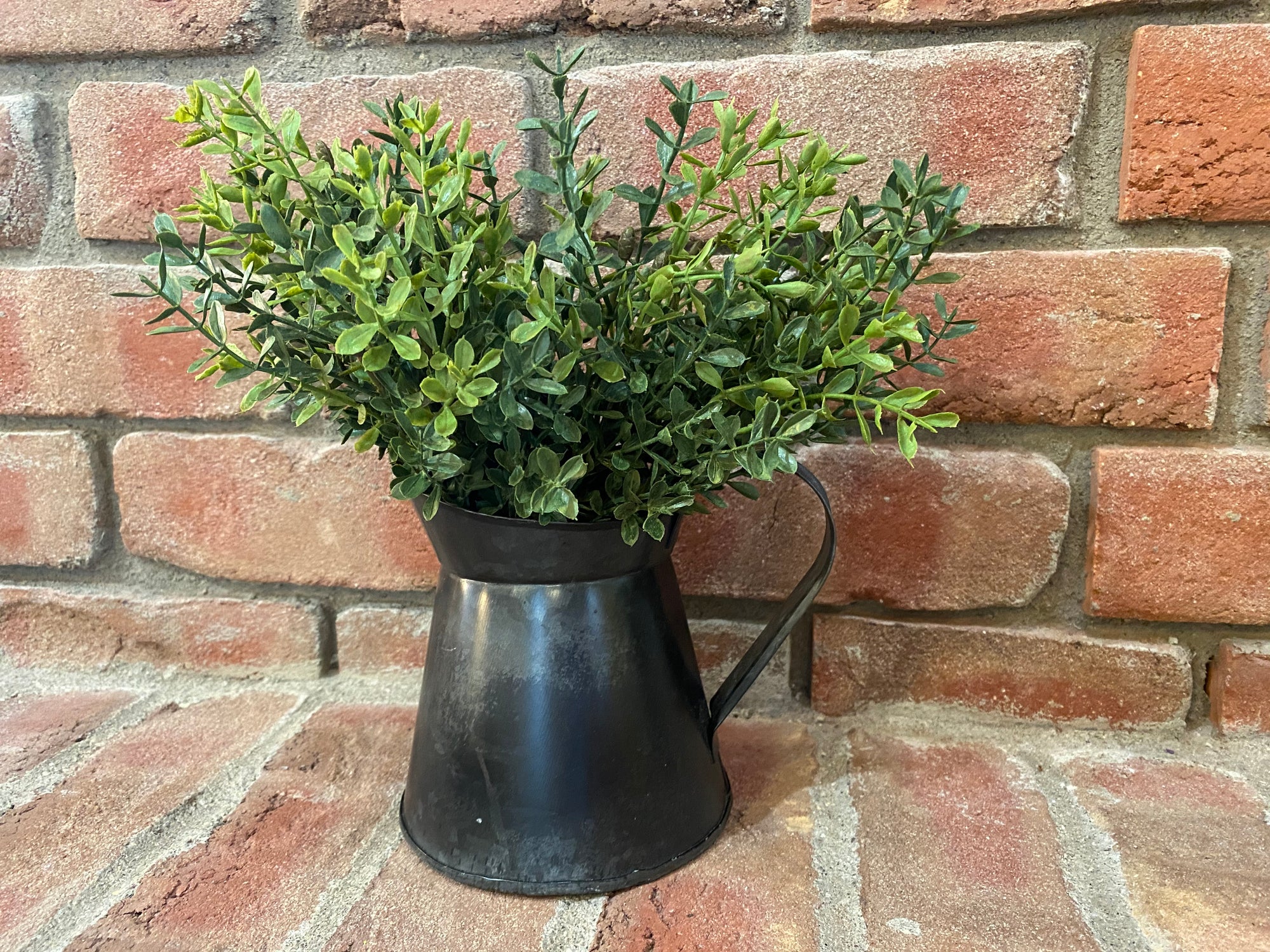 Farmhouse Pitcher with Greens Arrangement