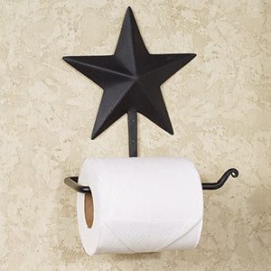 Black Star Toilet Paper Holder