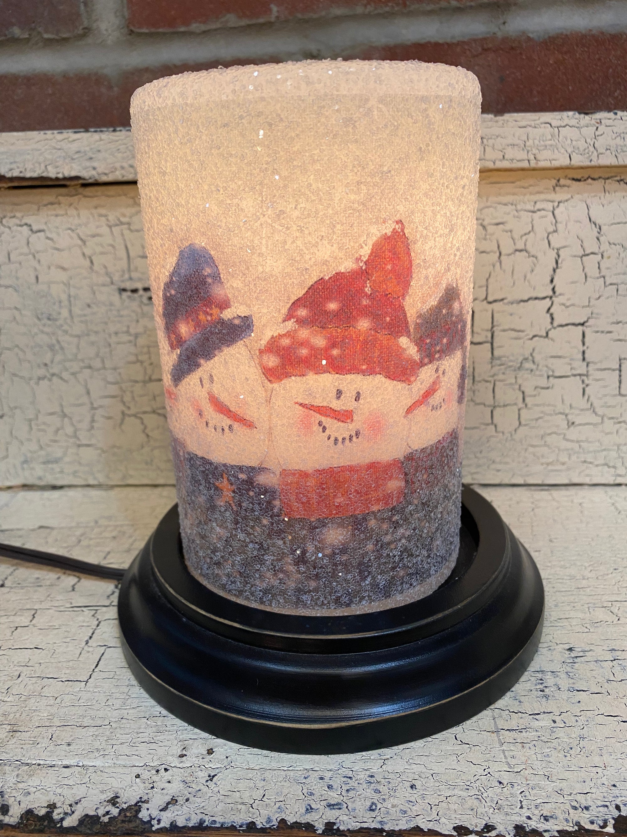 Earl & Friends Snowmen Candle Sleeve